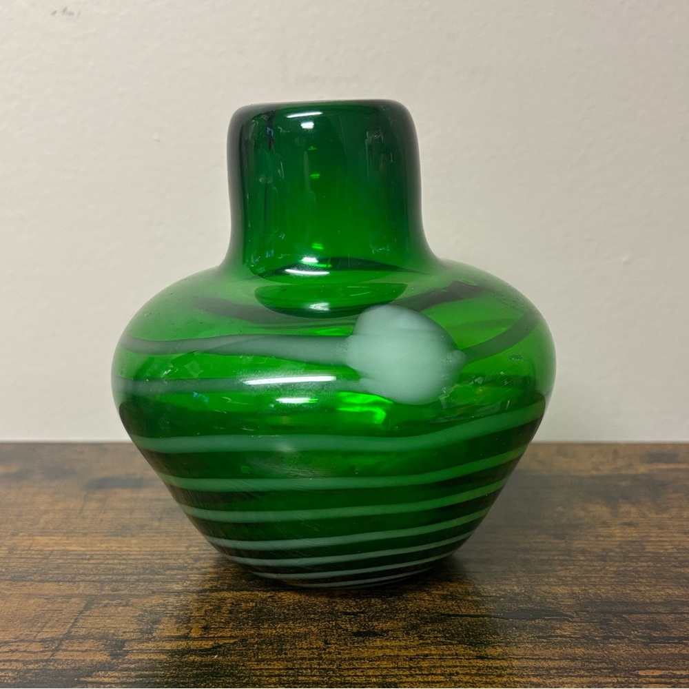 Glass Swirl Vase